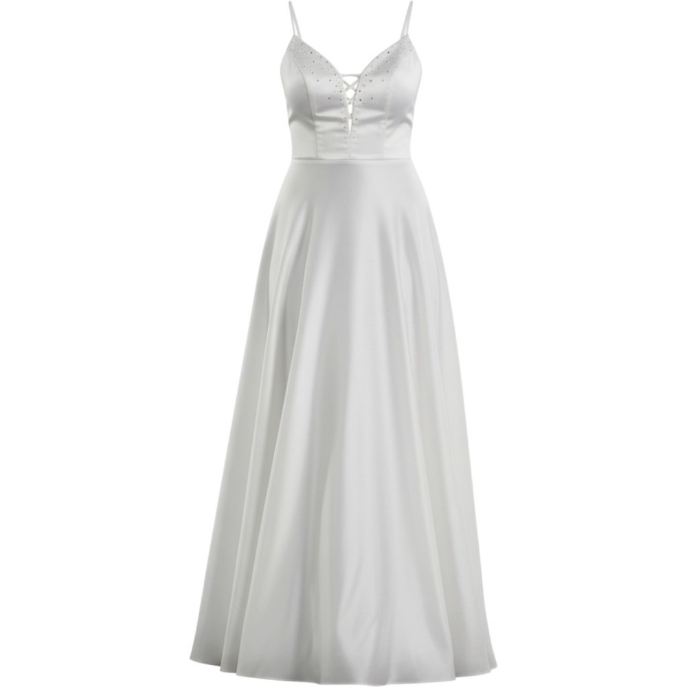 Vintage Gunne Sax Jessica McClintock White Gown w/Bodice Rhinstn Formal Romantic
